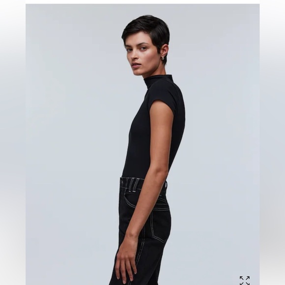 Madewell Mockneck Thong Bodysuit - Picture 7 of 8